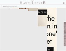 Tablet Screenshot of hautetrader.com